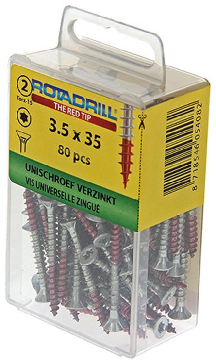 Load image into Gallery viewer, Rotadrill 1039930 - universeelschroef vktx vz 3.5x35mm (80) | 6 stuks