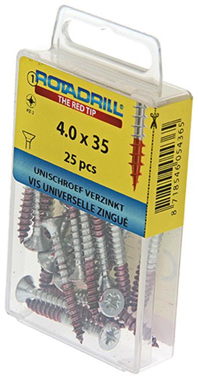 Load image into Gallery viewer, Rotadrill 1039778 - universeelschroef vk pzd vz 4.0x35mm (25) | 6 stuks