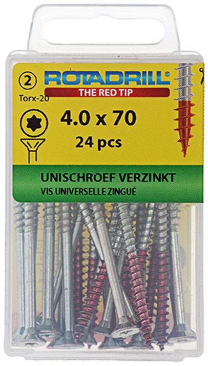 Load image into Gallery viewer, Rotadrill 1039941 - universeelschroef vktx vz 4.0x70mm (24) | 6 stuks