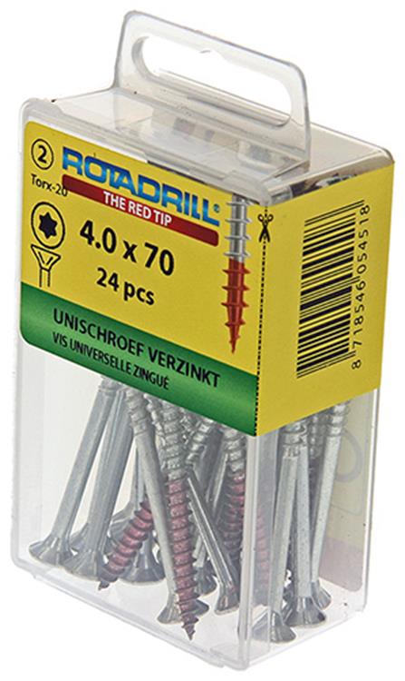 Load image into Gallery viewer, Rotadrill 1039941 - universeelschroef vktx vz 4.0x70mm (24) | 6 stuks