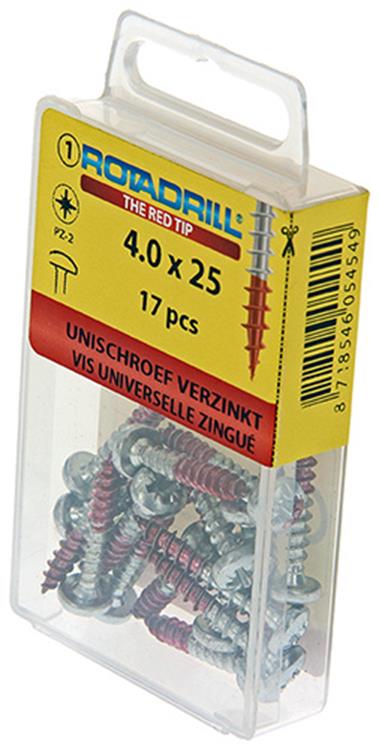 Load image into Gallery viewer, Rotadrill 1039844 - universeelschroef ck pzd vz 4.0x25mm (17) | 6 stuks