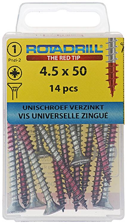 Load image into Gallery viewer, Rotadrill 1039783 - universeelschroef vk pzd vz 4.5x50mm (14) | 6 stuks