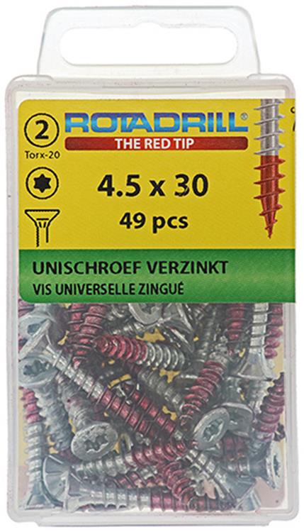 Load image into Gallery viewer, Rotadrill 1039942 - universeelschroef vktx vz 4.5x30mm (49) | 6 stuks