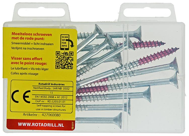 Load image into Gallery viewer, Rotadrill 1039823 - universeelschroef vk pzd vz 6.0x80mm (12) | 6 stuks