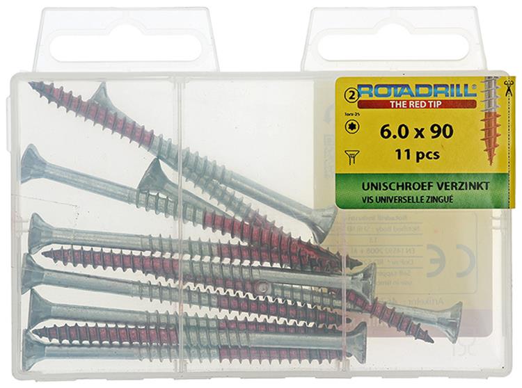 Load image into Gallery viewer, Rotadrill 1039956 - universeelschroef vktx vz 6.0x90mm (11) | 6 stuks