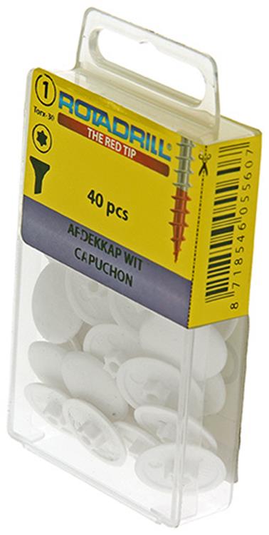Load image into Gallery viewer, Rotadrill 1039842 - afdekkapje t30 wit | 6 stuks