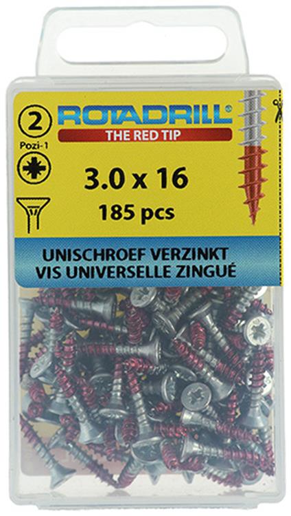 Load image into Gallery viewer, Rotadrill 1039791 - universeelschroef vk pzd vz 3.0x16mm (185) | 6 stuks