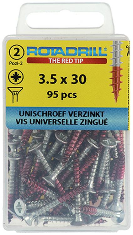 Load image into Gallery viewer, Rotadrill 1039796 - universeelschroef vk pzd vz 3.5x30mm (95) | 6 stuks