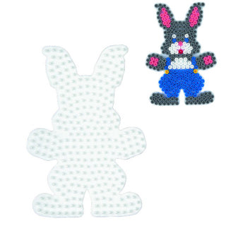 Load image into Gallery viewer, Hama strijkkralen grondplaat konijn wit | 5 stuks