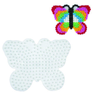 Load image into Gallery viewer, Hama strijkkralen grondplaat vlinder wit | 5 stuks