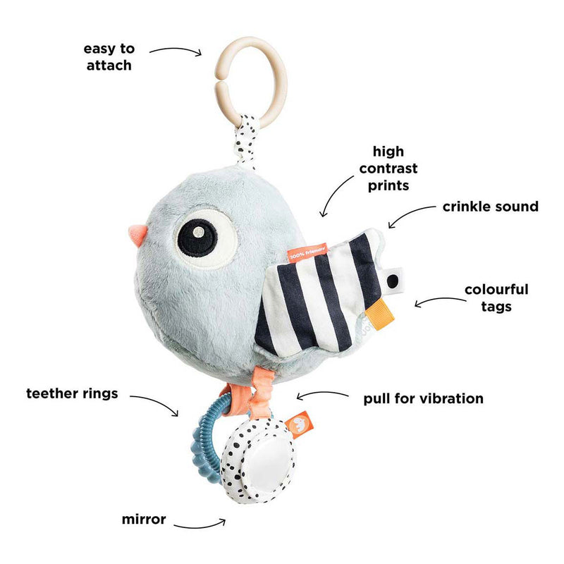 Load image into Gallery viewer, Done by deer activiteiten sensorisch speelgoed birdee blauw