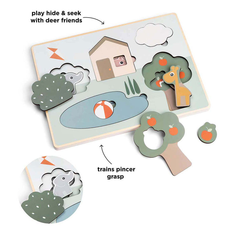 Load image into Gallery viewer, Done by deer houten laagjespuzzel, 10st.