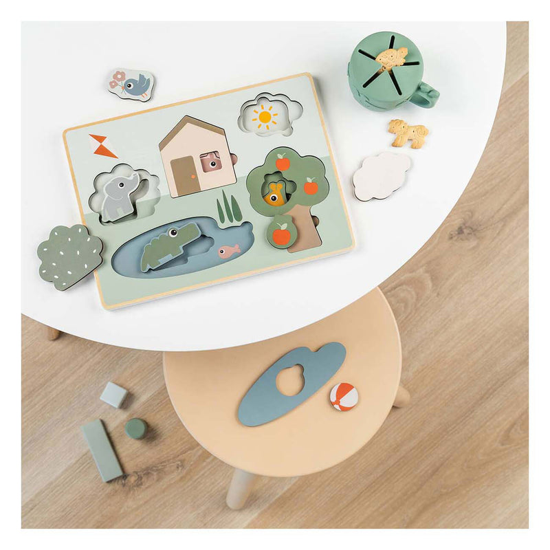 Load image into Gallery viewer, Done by deer houten laagjespuzzel, 10st.