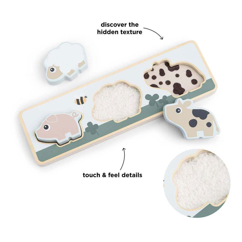 Load image into Gallery viewer, Done by deer sensorische puzzel kleine boerderij, 3st.