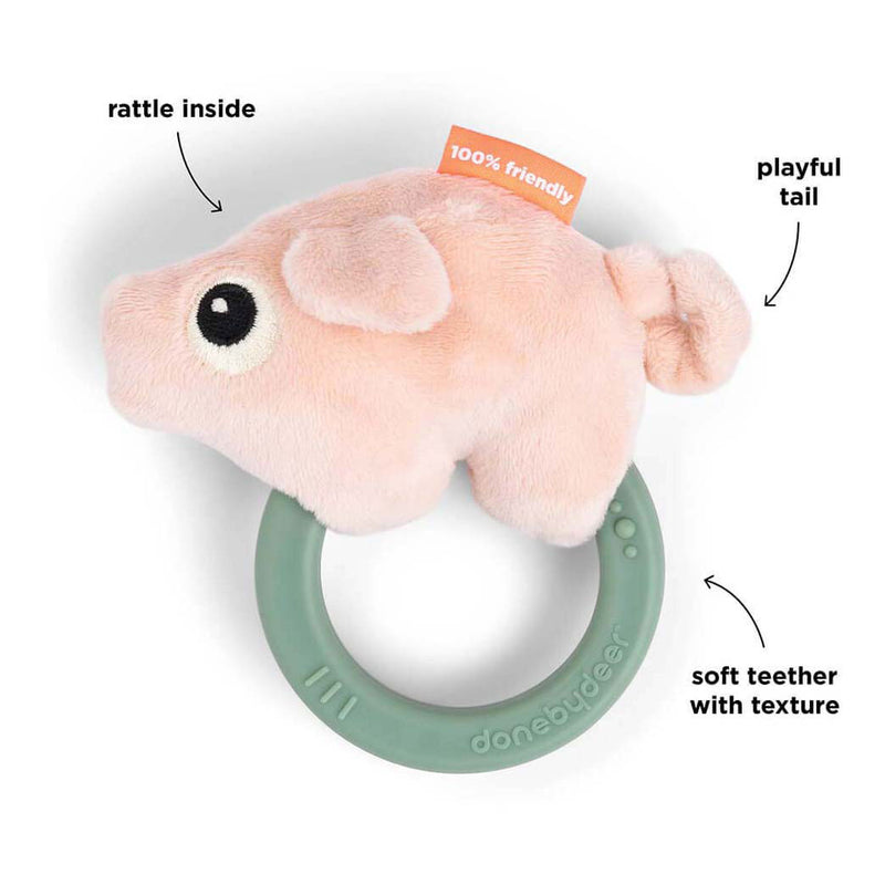 Load image into Gallery viewer, Done by deer zintuiglijke rammelaar bijtring pigee