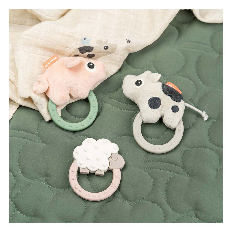 Load image into Gallery viewer, Done by deer zintuiglijke rammelaar bijtring pigee