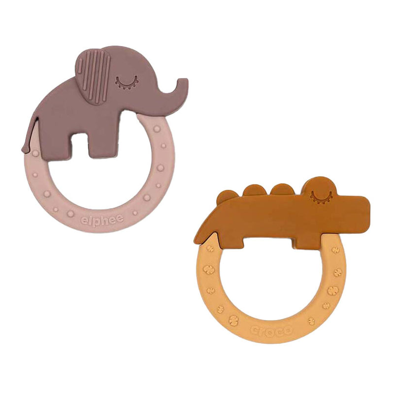 Load image into Gallery viewer, Done by deer bijtring deer friends mosterd roze, 2st.