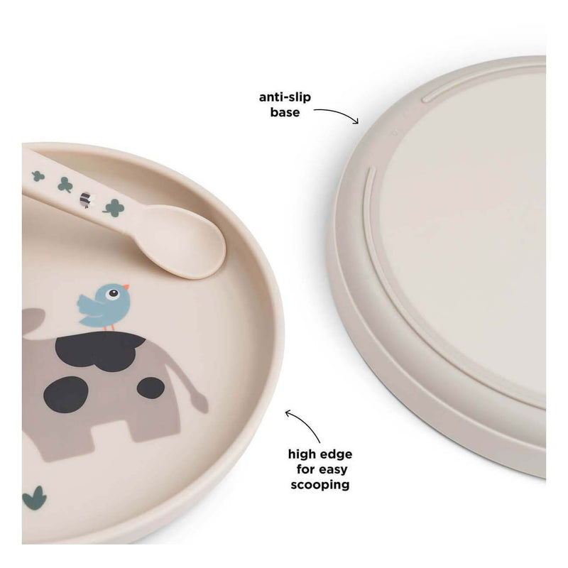 Load image into Gallery viewer, Done by deer kinderbord kleine boerderij beige