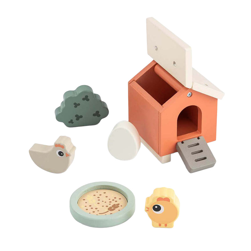 Load image into Gallery viewer, Done by deer tiny farm houten speelset clucky