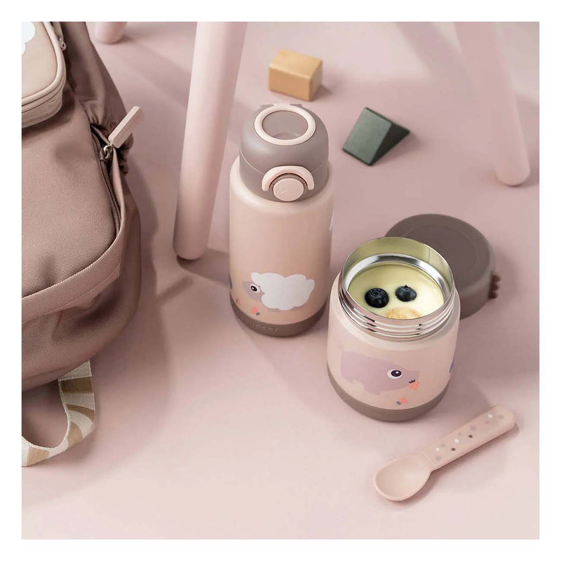 Load image into Gallery viewer, Done by deer geïsoleerde drinkfles tiny farm - roze