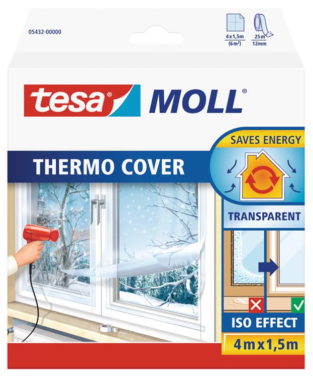 Load image into Gallery viewer, Tesa moll thermo cover pe raamisolatie folie - 4 x 1,5 meter