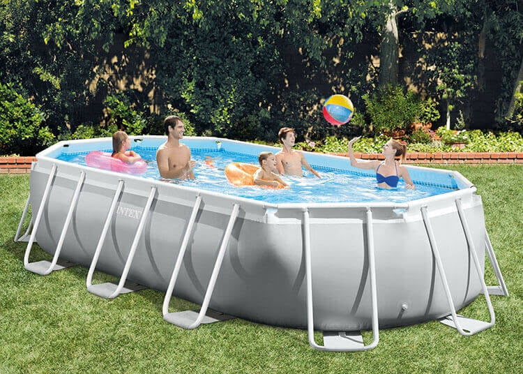 Load image into Gallery viewer, Intex Prism Oval Frame zwembad 503 x 274 x 122 cm