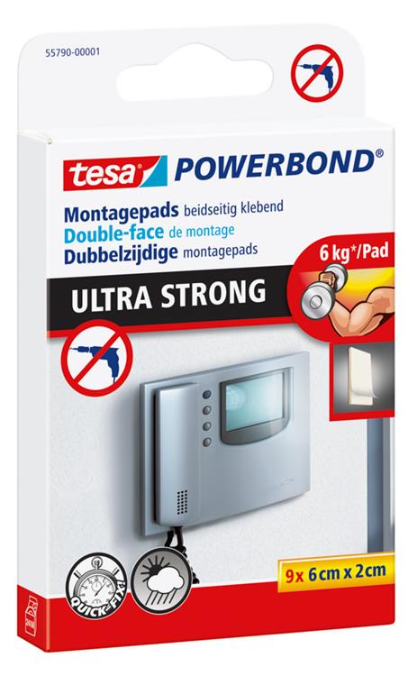 Load image into Gallery viewer, Tesa zelfklevende pads powerbond ultra strong dubbelzijdige installatiepads – verpakking 9 stuks