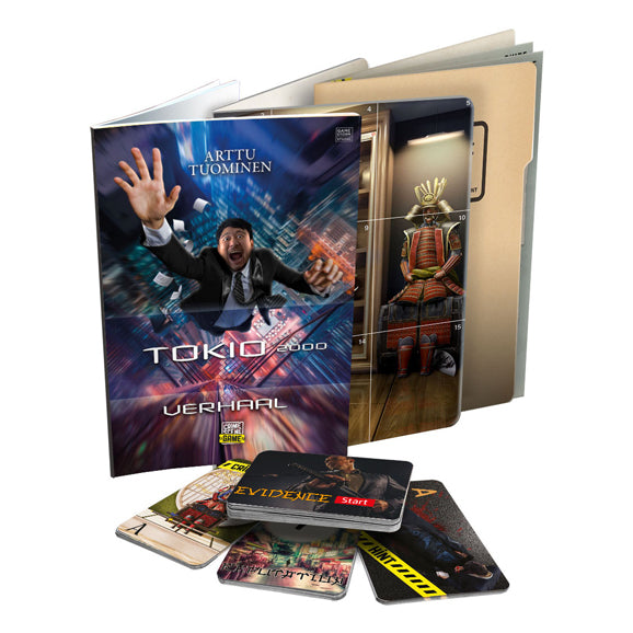 Load image into Gallery viewer, Tactic crime scene tokyo 2000 – bordspel – misdaadspel – complex stadsdrama in japan – diepgaand onderzoek en deductie – crime scene serie – game storm studio – 1 of meer spelers – vanaf 18 jaar