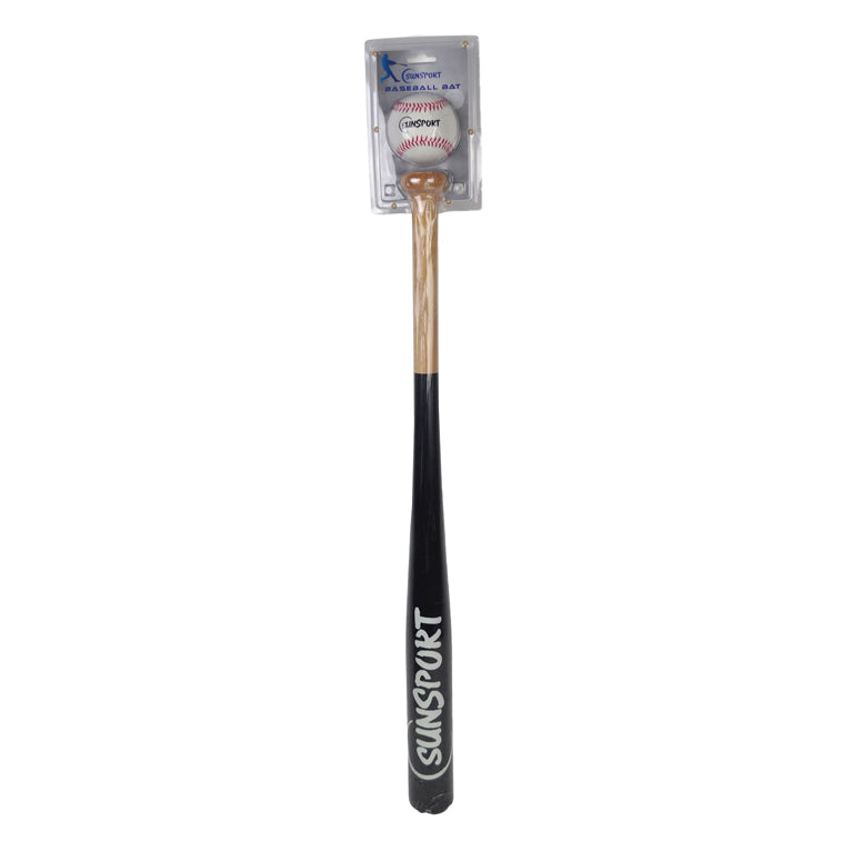 Afbeelding laden in galerijviewer, Bex sunsport honkbalset – houten honkbalknuppel 71 cm met bal – recreatief slagspel – outdoor buitenspel – vanaf 8 jaar