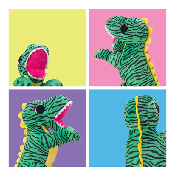Load image into Gallery viewer, Lumo stars knuffel - dino t-rex, 15cm