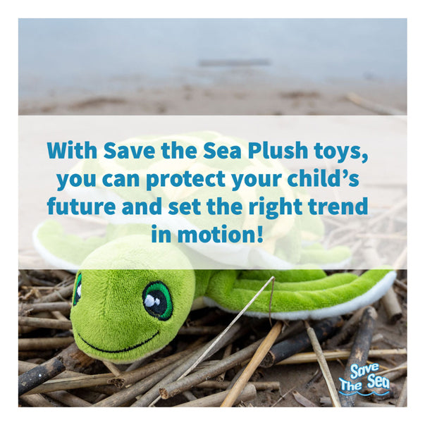 Load image into Gallery viewer, Tactic save the sea schildpad konna –duurzame knuffel 20x10x7 cm – gemaakt van 4-7 gerecyclede pet flessen – inclusief adoptiecertificaat – educatief speelgoed vanaf 0 jaar – ecologisch pluche – 100% recyclebaar – bescherm de zee – met gratis app