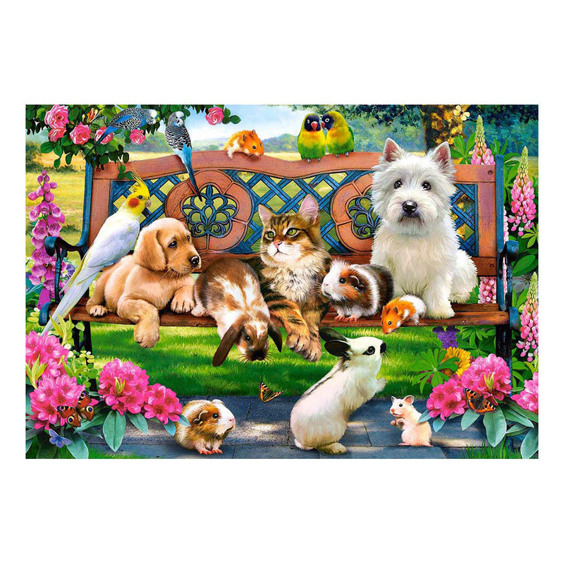 Load image into Gallery viewer, Castorland pets in the park – puzzel – 1.000 stukjes – satijnen afwerking – perfecte pasvorm – europese kwaliteit