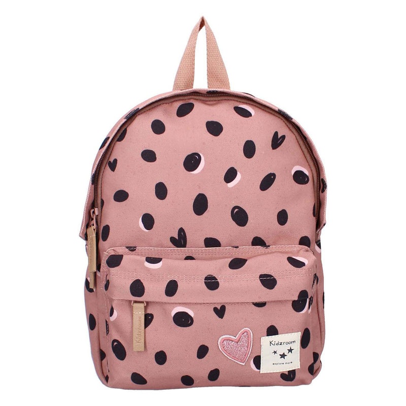 Load image into Gallery viewer, Kidzroom rugzak loving days zwarte stippen