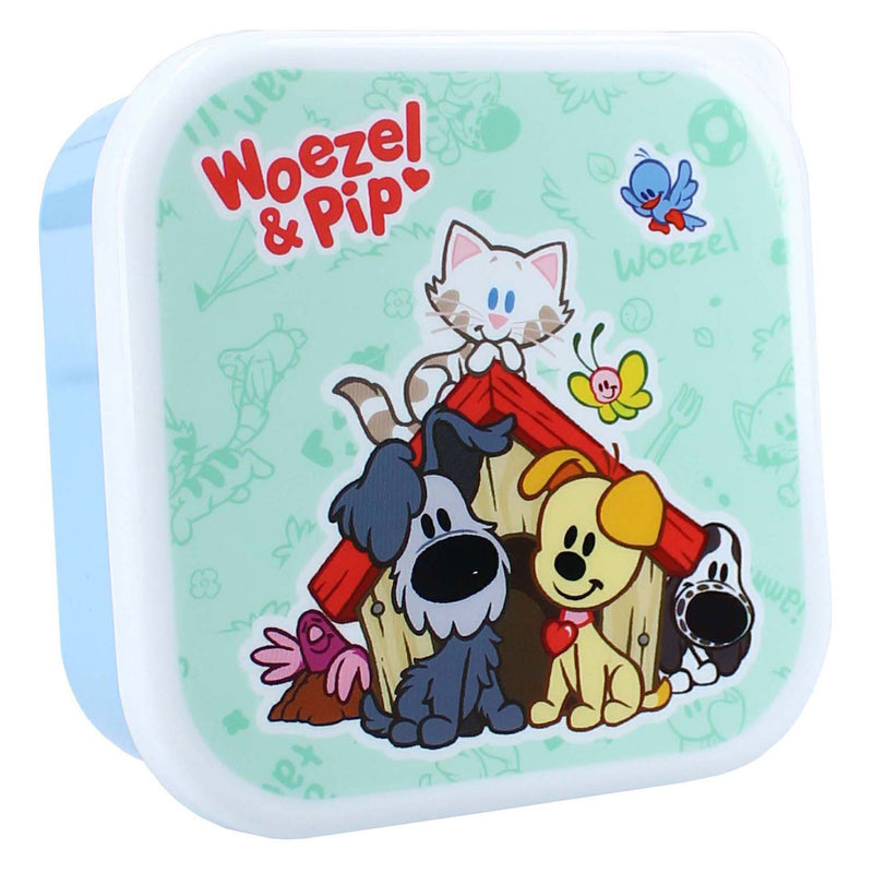 Load image into Gallery viewer, Vadobag woezel en pip snackbox 3 in 1 fresh bites | 2 stuks
