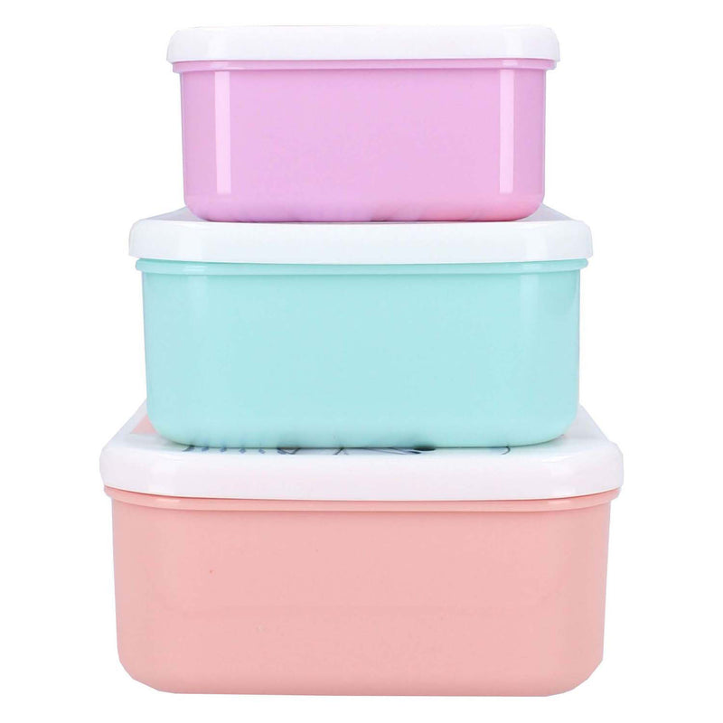 Load image into Gallery viewer, Vadobag frozen snackbox en fruitdoos lichtgroen en roze - 3in1