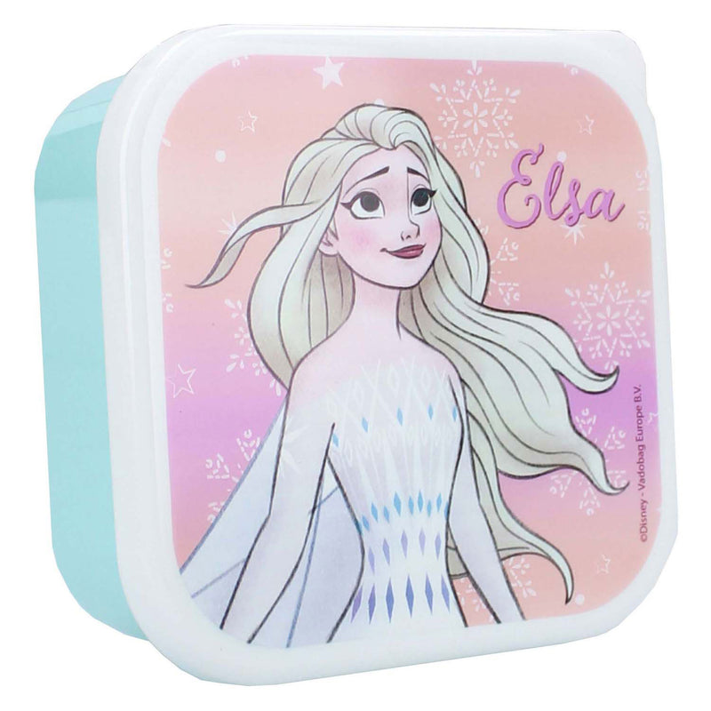 Load image into Gallery viewer, Vadobag frozen snackbox en fruitdoos lichtgroen en roze - 3in1