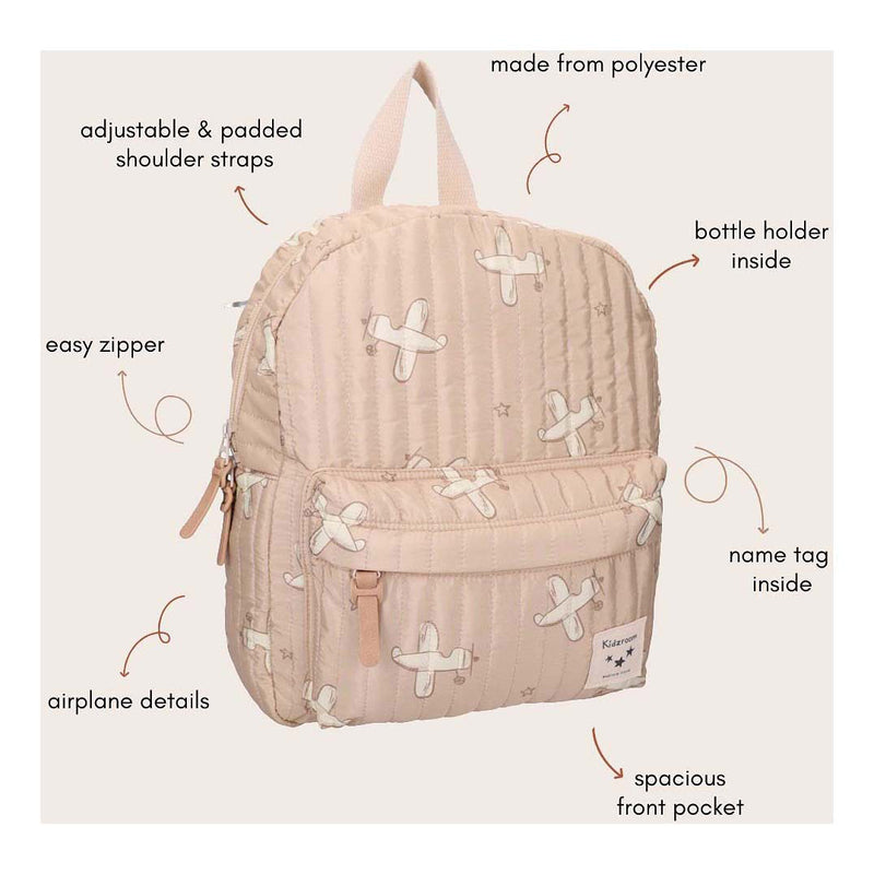 Load image into Gallery viewer, Kidzroom rugzak wonderful worlds - vliegtuigen