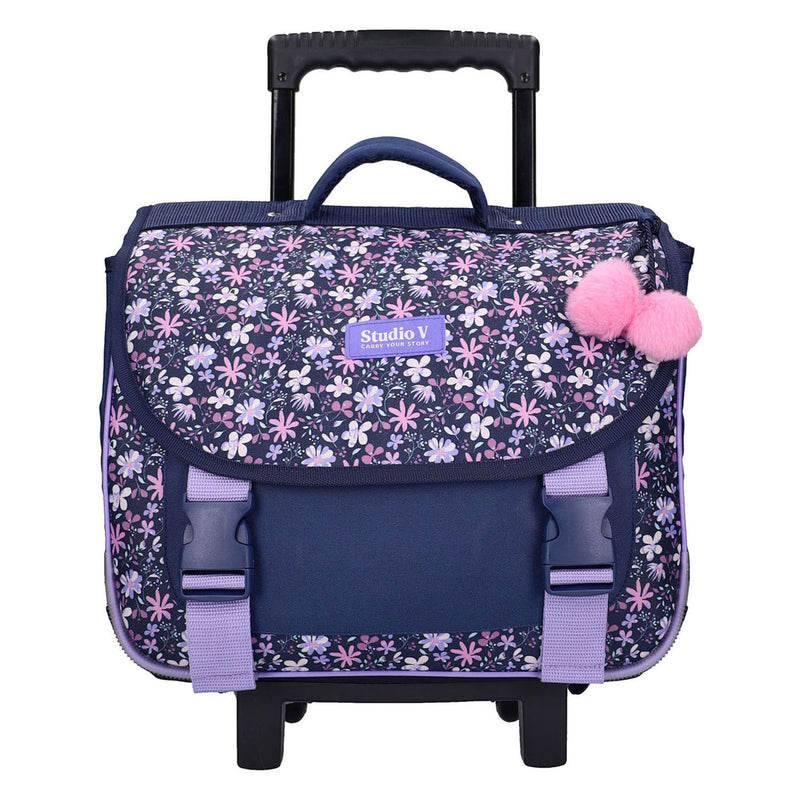 Load image into Gallery viewer, Vadobag milky kiss flower bomb trolley-boekentas