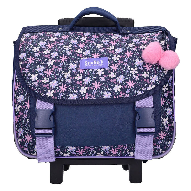 Load image into Gallery viewer, Vadobag milky kiss flower bomb trolley-boekentas