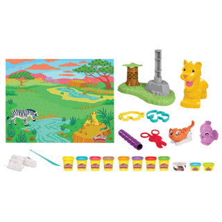 Load image into Gallery viewer, Play-doh lion speelset