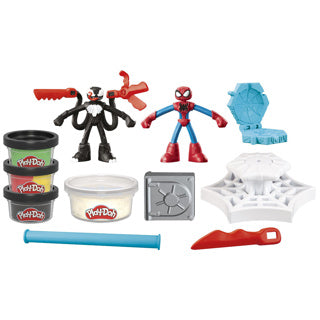 Load image into Gallery viewer, Play-doh marvel spider-man werp en snij speelset - boetseerklei - inclusief 2 figuren