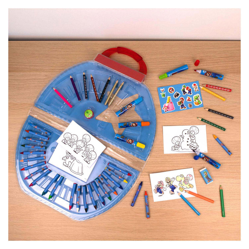 Load image into Gallery viewer, Super Mario Kleurkoffer, 51dlg.