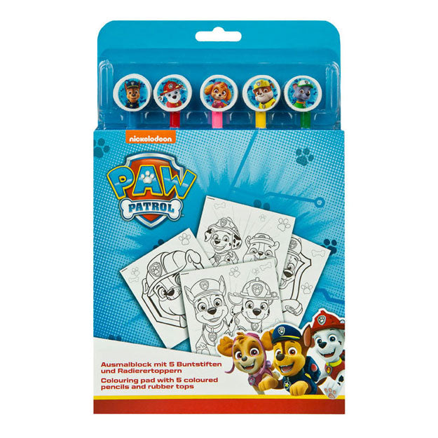 Load image into Gallery viewer, Undercover kleurblok paw patrol met 5 kleurpotloden
