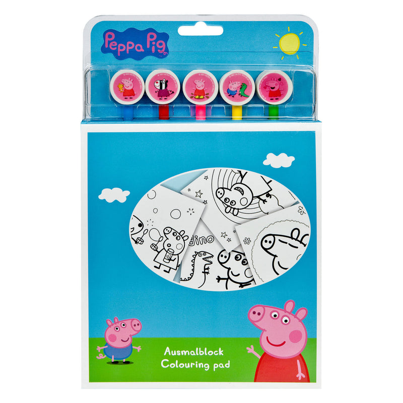 Load image into Gallery viewer, Undercover kleurblok peppa pig met 5 kleurpotloden