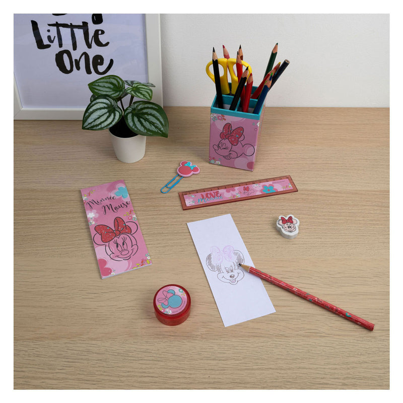 Load image into Gallery viewer, Minnie mouse gevulde pennenbak 7 delig