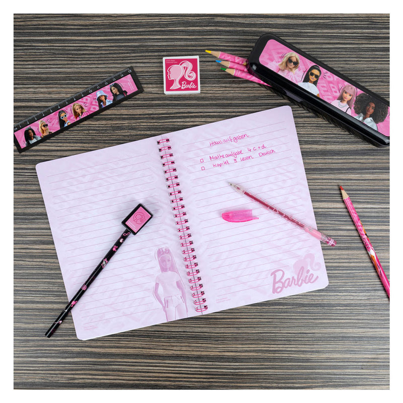 Load image into Gallery viewer, Undercover notitie en schrijfset barbie