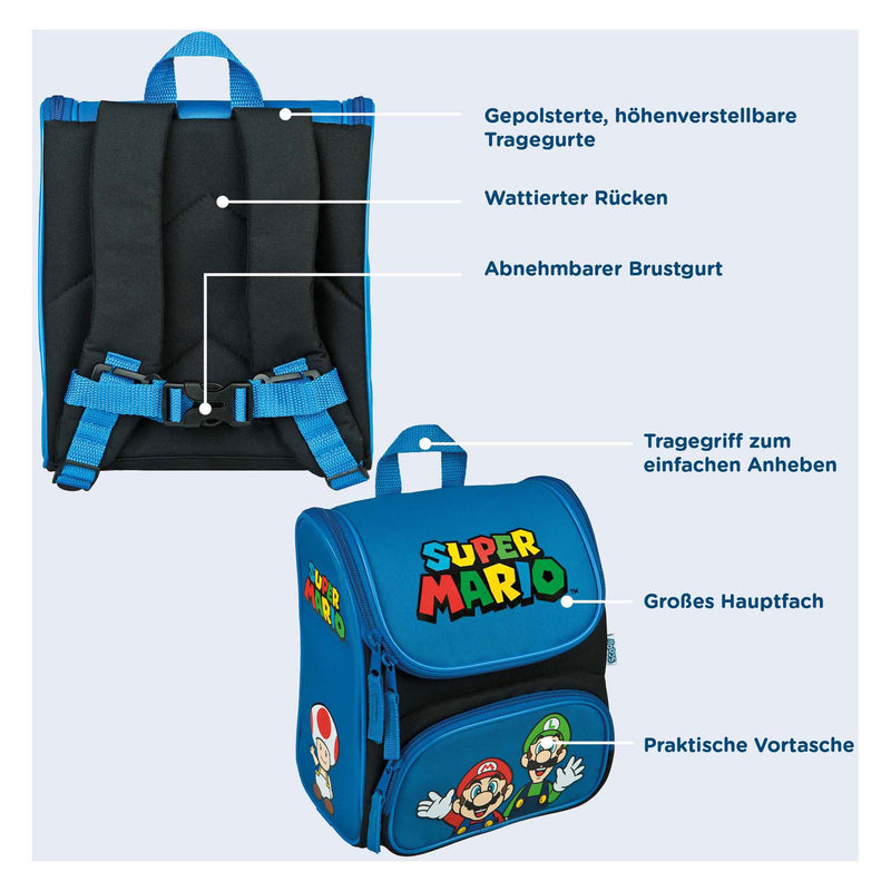Load image into Gallery viewer, Undercover school rugzak super mario blauw