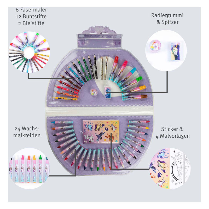 Load image into Gallery viewer, Undercover unicorn academy kleurkoffer, 51dlg