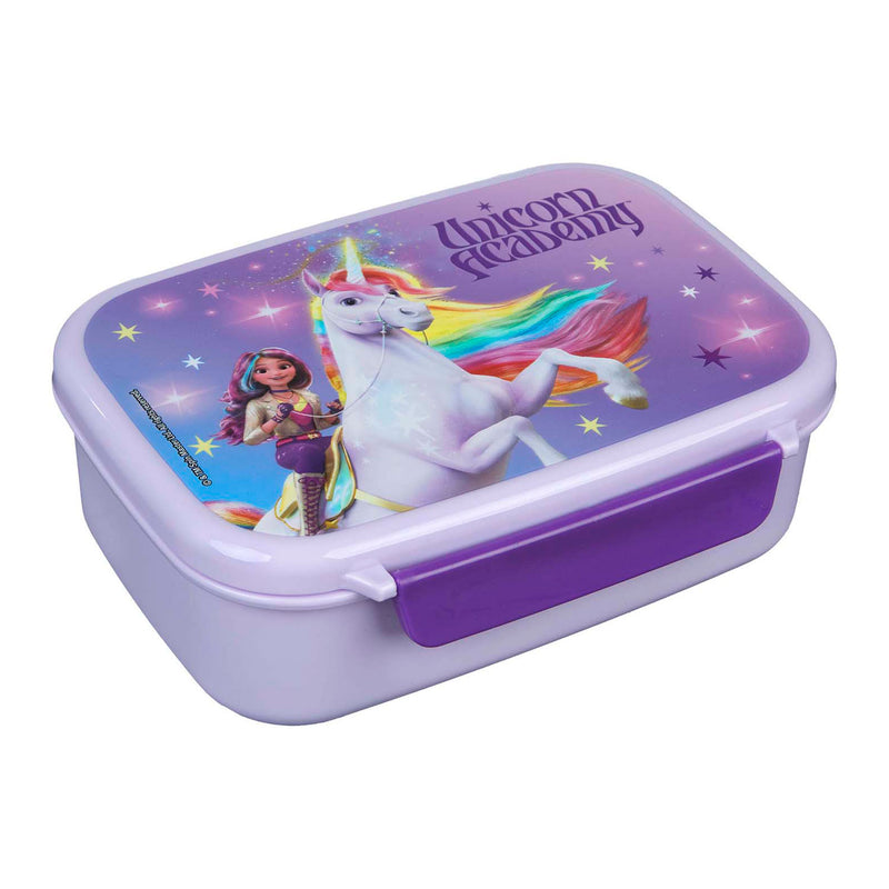 Afbeelding laden in galerijviewer, Undercover unicorn academy lunchbox met snackbakje