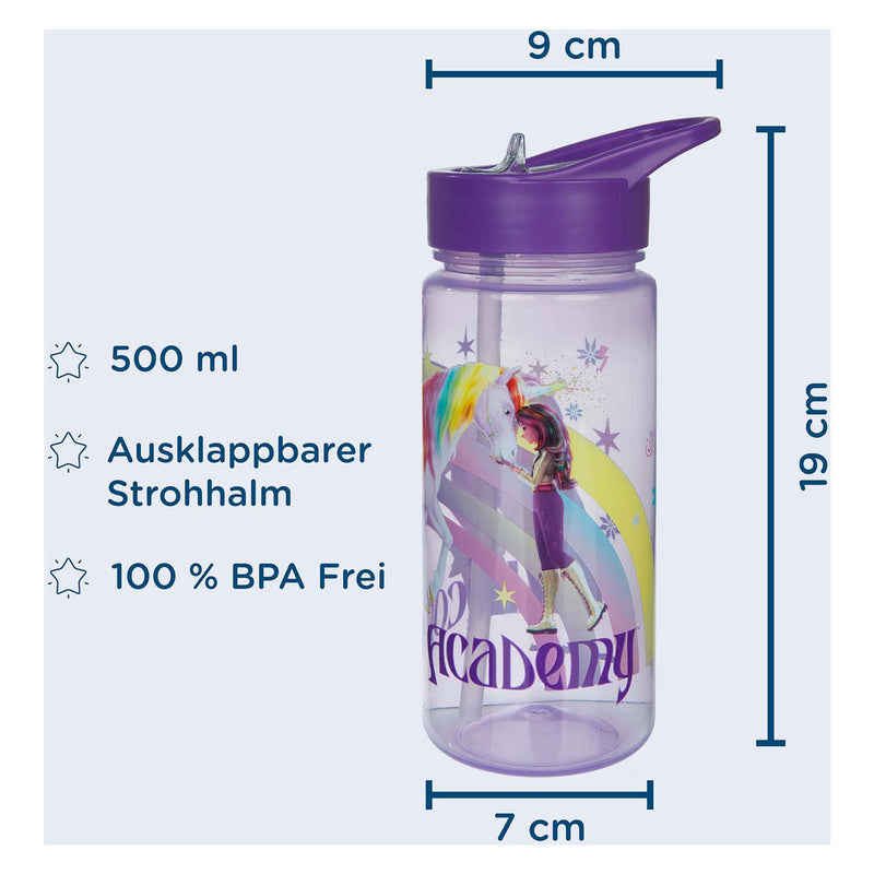 Load image into Gallery viewer, Undercover unicorn academy drinkbeker 500ml eenhoorn regenboog design.